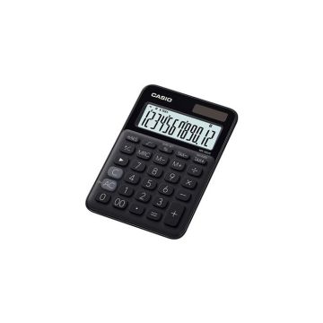 Calculatrice de bureau - Casio - MS-20 UC - Noir - Ecran 12 caractères - 4 opérations
