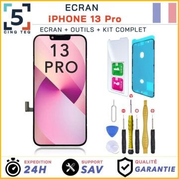 Ecran incell Remplacement pour iPhone 13 Pro + Joint d'ecran, verre trempe + Kit