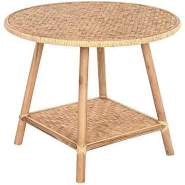 Table d'appoint - DKD HOME DECOR - Marron - Rotin - 61 x 46 x 61 cm - Petit meuble complément