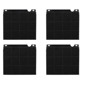 Lot de quatre filtres à charbon type 15 d'origine 230X210X30 mm - Hotte - AEG, ARISTON HOTPOINT, ARTHUR MARTIN ELECTROLUX, BAUKNE