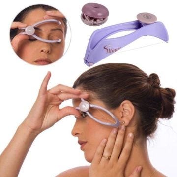 HOMDOX - Femmes Facial Fil de coton Épilateur - Épilation à la manière d'un filetage - Violet