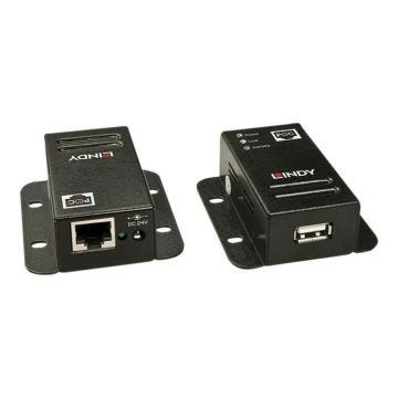 LINDY USB 2.0 Cat.5 Extender With Power Over Câble de rallonge USB USB 2.0 jusqu'à 50 m