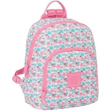 Safta Moos Flores - Mini sac à dos pour un usage quotidien, idéal pour les enfants de différents âges, confortable et polyvalent,