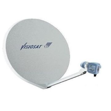 Antenne Satellite - VISIOSAT - 140880 - Parabole - Gain 37,5-38,25 dBi - Dimensions 75x80 cm