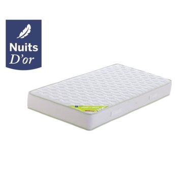 Matelas 90x200 Mousse Haute Rsilience Densit 35 Kg-m3 - Hauteur 21 Cm - Soutien Souple Oreiller Mmoire de Forme Protge...