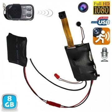 Mini caméra espion HD 1080P télécommandée détecteur de mouvement 8 GoS