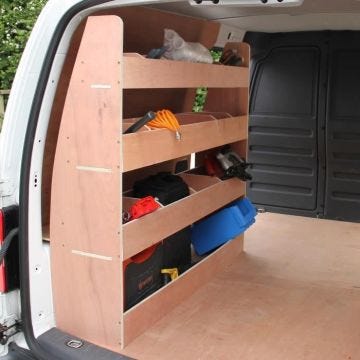 Rayonnage pour Camionnette VW Caddy Maxi en Contreplaqué 122,5cm x 122cm x 30cm