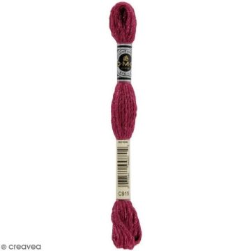 Fil à broder - DMC - Mouliné Etoile - Echevette 8 m - Coloris C9015 - Coton et polyamide