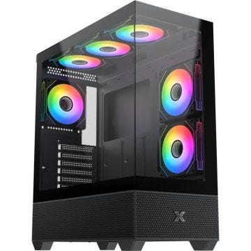 Boîtier PC - XIGMATEK - Alphard - Moyen tour - E-ATX - Verre trempé - ARGB - Noir