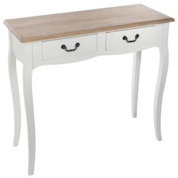 Console "Chrysa" blanche - Blanc - Atmosphera createur d'interieur