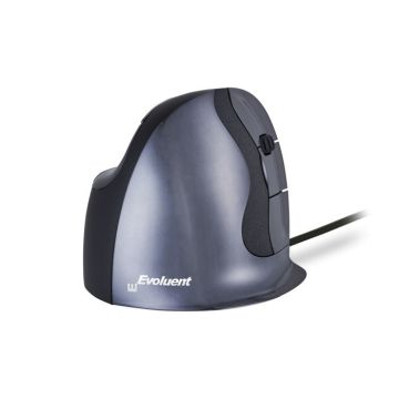 VerticalMouse D, Souris noir/argent, Large, RH