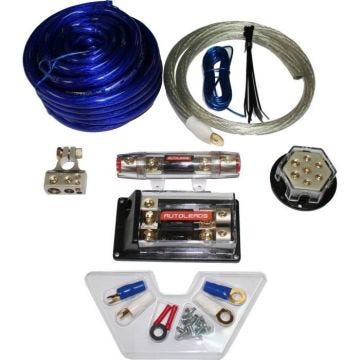 Kit alimentation 5 mètres 170 amp. 2000 Watt Max Universel - Kit alimentation 5 mètres 170 amp. 2000 Watt Max