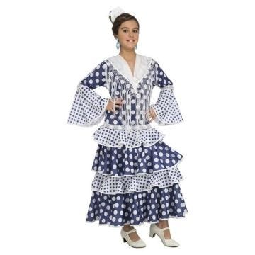 My Other Me Costume de Flamande soleá pour fille, bleu (viving costumes) 5-6 años bleu - 204380