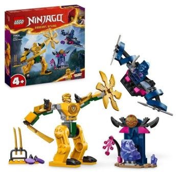 LEGO® 71804 NINJAGO Le Robot de Combat d’Arin, Jouet Ninja avec Figurines d'Arin avec Mini-Katana et Robots