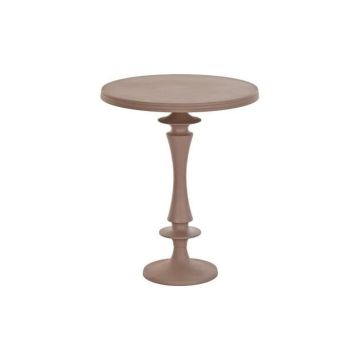 table d'appoint rose aluminium (40 x 40 x 50 cm)