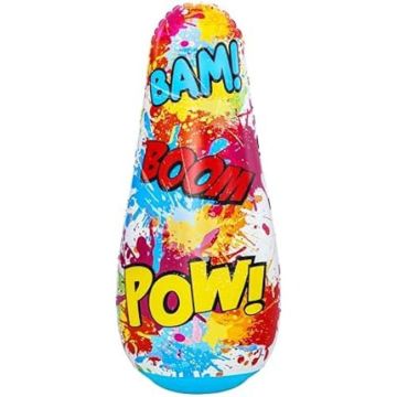 Punching bag gonflable - BESTWAY - Bop Bag Comic Blast - 1,19 m - Multicolore - PVC