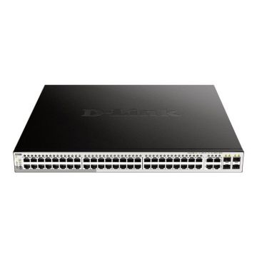Commutateur réseau - DLINK - DGS-1210-52MP/E - 48 ports 10/100/1000 - 4 ports SFP - PoE