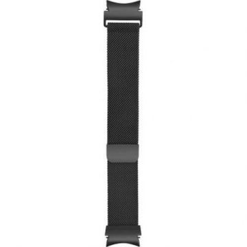 Bracelet pour Galaxy Watch 4/4 Classic/5/5 Pro/6/6 Classic Milanais Acier BigBen Connected Gris foncé