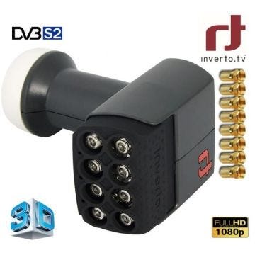 LNB Octo Inverto PRO HD 3D DVB-S2 Universel + 8F
