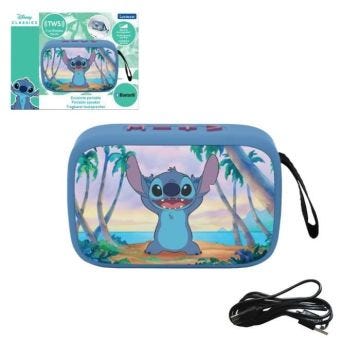 Enceinte Bluetooth® portable Stitch avec finition en tissu
