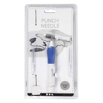 Poinçon pour la broderie - Non spécifié - Réf 46131 - 1 porte-aiguille soft grip - 3 aiguilles - 2 enfileurs