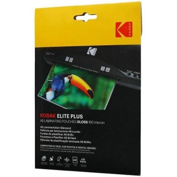 Papier d'impression - KODAK - Pochette de plastification A6 - 160 micron - Brillant - 25 unités
