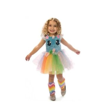 Déguisement Unicorne Bleu pour Fille - Disfrazzes - Modèle avec Petits Yeux - Polyester