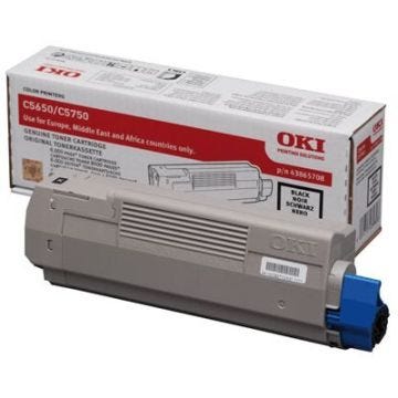 OKI Cartouche toner 43865708 - pour C5650/C5750 - Noir - Capacité standard 8.000 pages