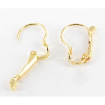 Boucles d'oreille dormeuses - MÉGACRÉA - Doré - Métal - Anti-allergie - Femme