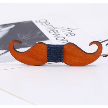 Noeud papillon en Bois naturel, accessoire élégant et unique pour les soirées, fêtes, mariages, cérémonies ...