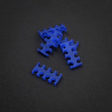 KING MOD SERVICES Customisation PC King Mod Service 14-Slot Kabelkamm 3mm klein - blau - 5er Set 113991