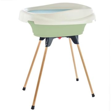 Pack plan à langer et baignoire - THERMOBABY - VASCO - Vert Céladon - 2 en 1