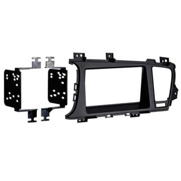 Adaptateur de façade 2-DIN - ACV - Kia Optima 2012 - Noir - Installation facile et rapide