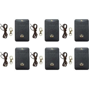 Porte-Badge/Carte NOVAGO - Pack de 6, Noir