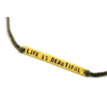 Bracelet Life is beautiful - Belle mais pas que... Vert