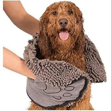 Serviette - DGS - Dirty Dog Shammy - Microfibre - Absorbante - Pour chiens et animaux de compagnie