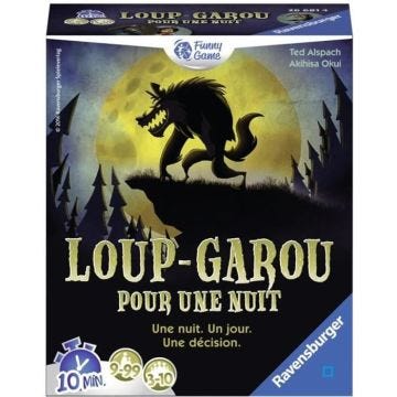 Loup Garou pour une Nuit  - Ravensburger - Jeu d'ambiance Enfants et Adultes - Jeu de rôle - 3 à 10 joueurs dès 9 ans