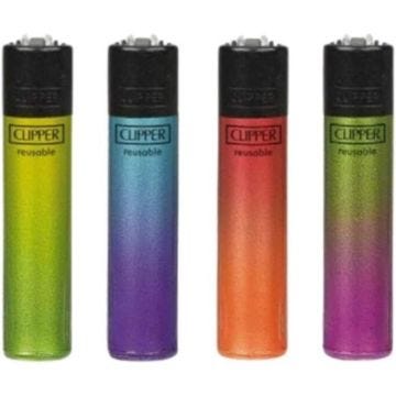 Lot de 4 Briquets Clipper Gradient Métallisé Brillant307