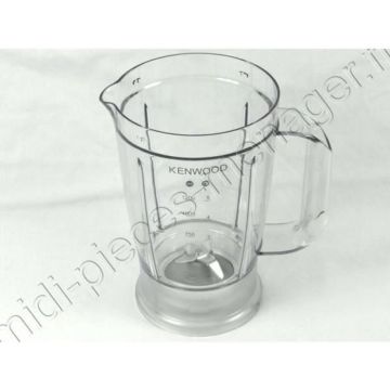 Bol Blender Acrylique pour Robot Kenwood KW714984 - Gris - Mixte