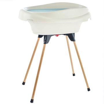 Pack plan à langer et baignoire - THERMOBABY - VASCO - Blanc Muguet - 2 en 1
