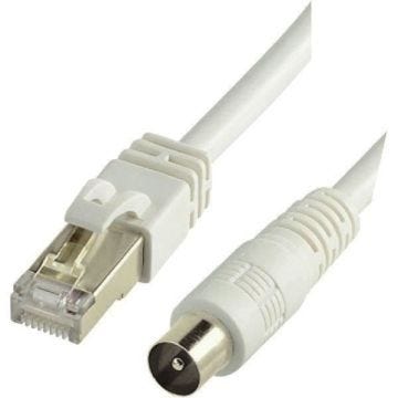 Cordon Balun actif TV ERARD CONNECT - 9.52 mm M / RJ45 M - 2 m