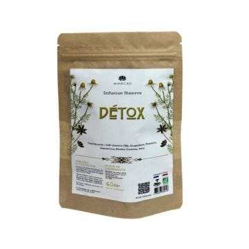 Infusion CBD Bio "DÉTOX" MIND CBD, Chanvre (25%), 40g