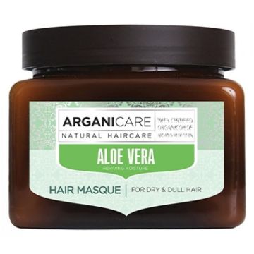 ARGANICARE - Masque Capillaire Hydratant A l’Aloe Vera Pour Cheveux Secs Et Ternes 500mL