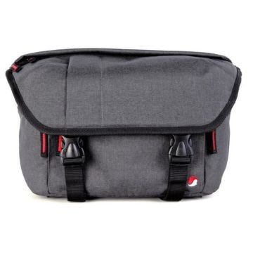 Sac d'épaule photo tissu gris pour hybride INSERT et esp TABLETTE