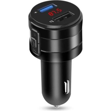 Kit Mains Libres pour Voiture Transmetteur FMMains Libres sans Fil 4.2 Transmetteur FM Modulateur Chargeur de Voiture 3.1A Do 327