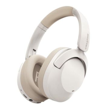 Casque ANC hybride avec annulation de bruit active, audio à faible latence, batterie longue durée et microphone intégré anti-bruit.