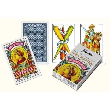 Jeu de cartes - FOURNIER - N 2100 ESPAGNOL - SOANISH STYLE CARDS - 100% PLASTIC
