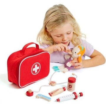Mallette de docteur avec accessoires en bois Doctor Set Molto