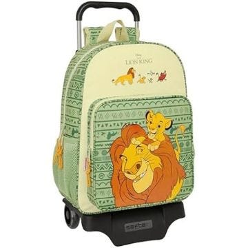 Sac à dos scolaire - SAFTA - MUFASA - Chariot inclus - Confortable - Résistant - 33x14x42 cm