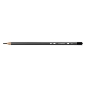 Crayon graphite - mine Milan - 71230612 - Boite 12 crayons graphite triangulaires, 6B